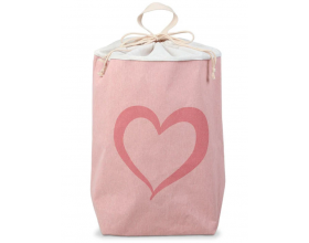 Kiokids, Καλάθι Αποθήκευσης Ρούχων, Ροζ Καρδιά, 2929, 1 τμχ.