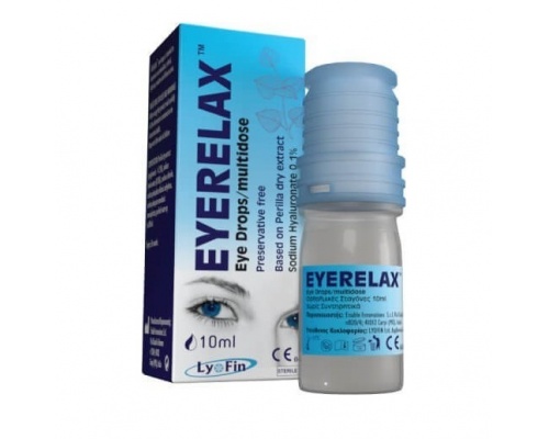Lyofin Eye Relax Οφθαλμικές Σταγόνες με Υαλουρονικό Νάτριο, 10ml Lyofin Eye Relax Οφθαλμικές Σταγόνες με Υαλουρονικό Νάτριο, 10ml