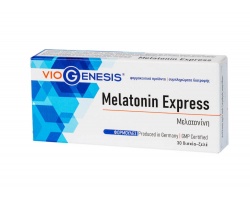 VioGenesis Melatonin Express Μελατονίνη 2mg σε υπογλώσσια gel για άμεση απορρόφηση 30tabs  