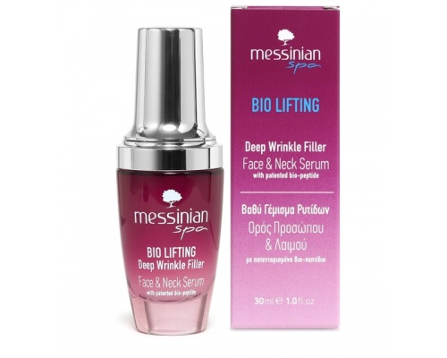 Messinian Spa Bio Lifting Deep Wrinkle Filler Face & Neck Serum Ορός Προσώπου & Λαιμού για Βαθύ Γέμισμα Ρυτίδων, 30ml Messinian Spa Bio Lifting Deep Wrinkle Filler Face & Neck Serum Ορός Προσώπου & Λαιμού για Βαθύ Γέμισμα Ρυτίδων, 30ml