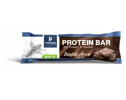 My Elements Sports Protein Bar Mπάρα Πρωτεΐνης Εμπλουτισμένη με Βιταμίνες & Γεύση Διπλή Σοκολάτα, 60gr  