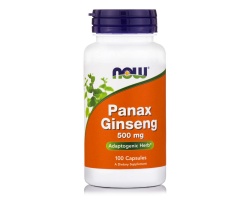 Now Foods Panax Ginseng 500mg Συμπλήρωμα Διατροφής για Τόνωση & Ενέργεια, 100 κάψουλες