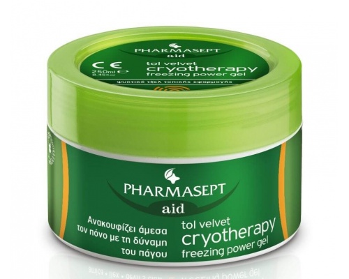 Pharmasept Tol Velvet Cryotherapy Freezing Power Gel Ψυκτικό Αναλγητικό Τζελ Κρυοθεραπείας, 250ml Pharmasept Tol Velvet Cryotherapy Freezing Power Gel Ψυκτικό Αναλγητικό Τζελ Κρυοθεραπείας, 250ml