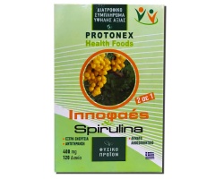 Protonex Health Foods Ιπποφαές & Σπιρουλίνα 400mg, 120 δισκία Protonex Health Foods Ιπποφαές & Σπιρουλίνα 400mg, 120 δισκία