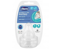 Chicco Physio, Θηλή από Σιλικόνη Μέτριας Ροής, 20323, 2τμχ. Chicco Physio, Θηλή από Σιλικόνη Μέτριας Ροής, 20323, 2τμχ.