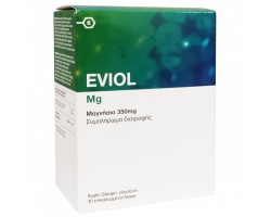 Eviol Magnesium 350mg Συμπλήρωμα Διατροφής με Μαγνήσιο, 30 δισκία Eviol Magnesium 350mg Συμπλήρωμα Διατροφής με Μαγνήσιο, 30 δισκία