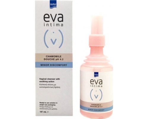 Intermed Eva Intima Chamomile Douche Καθαριστικό και αποσμητικό του κόλπου, 147ml Intermed Eva Intima Chamomile Douche Καθαριστικό και αποσμητικό του κόλπου, 147ml