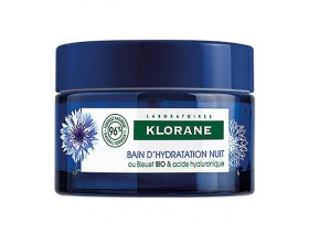 Klorane Bain D'hydratation Nuit Κρέμα νύχτας με κυανη κενταύρια & υαλουρονικό οξύ βιολογικής καλλιέργειας 50ml