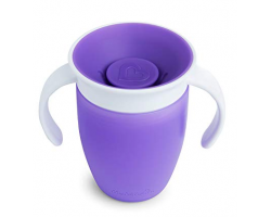 MUNCHKIN Miracle 360° Cup Κύπελλο Εκπαιδευτικό με λαβές, 6m+, Μώβ, 207ml MUNCHKIN Miracle 360° Cup Κύπελλο Εκπαιδευτικό με λαβές, 6m+, Μώβ, 207ml