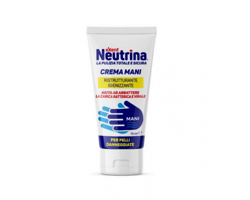 Neutrina Exent Hand Cream Κρέμα χεριών με  διπλή δράση, απολύμανση & αναδόμηση ,75 m Neutrina Exent Hand Cream Κρέμα χεριών με  διπλή δράση, απολύμανση & αναδόμηση ,75 m