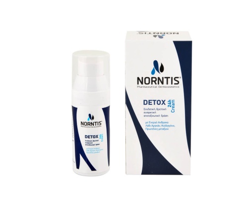 NORNTIS Detox 24h cream Ενυδατική Κρέμα με Ενεργό Ανθρακα, 50ml