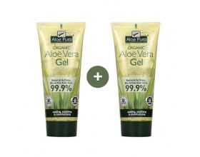 Optima Organic Aloe Vera Gel Τζελ για Ενυδάτωση & Αποκατάσταση του Ξηρού Δέρματος, 2x200ml