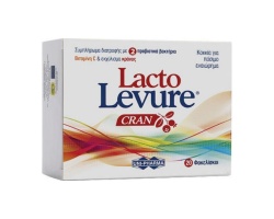 Uni-Pharma Lacto Levure Cran Συμπλήρωμα Διατροφής με Προβιοτικά, Βιταμίνη C & Εκχύλισμα Cranberries, 20 φακελίσκοι