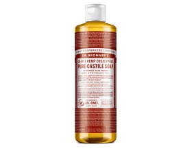 DR.BRONNER'S 18-IN-1 EUCALYPTUS Pure Castile Soap Αγνό Υγρό Σαπούνι με μια ισχυρή δόση ευκαλύπτου 475ml 