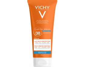 Vichy Capital Soleil Beach Protect Multi-Protection Milk SPF30+ Αντηλιακό Γαλάκτωμα Πολλαπλής Προστασίας για Πρόσωπο & Σώμα, 200ml  
