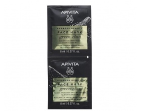 APIVITA Express Beauty Μάσκα για Βαθύ Καθαρισμό με πράσινο άργιλο 2*8ml