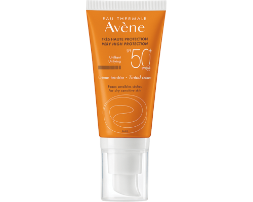 Avene Eau Thermale Creme Teintee SPF50+ Αντηλιακή Κρέμα Προσώπου με Χρώμα για Ξηρή/Ευαίσθητη Επιδερμίδα, 50ml Avene Eau Thermale Creme Teintee SPF50+ Αντηλιακή Κρέμα Προσώπου με Χρώμα για Ξηρή/Ευαίσθητη Επιδερμίδα, 50ml