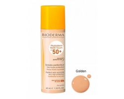 Bioderma Photoderm Nude Touch SPF50+ Golden Αντηλιακή Κρέμα Προσώπου με Χρώμα, 40ml
