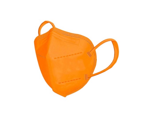 Brben Μάσκα Προστασίας Προσώπου FFP2 NR σε Χρώμα Πορτοκαλί, 1 τμχ