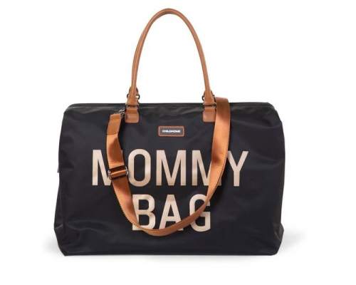 Childhome, Mommy Bag, Τσάντα Μαιευτηρίου με Στρωματάκι Αλλαγής, CWMBBBLGO, Black/Gold, 1τμχ.