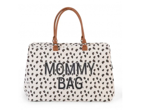 Childhome, Mommy Bag, Τσάντα Μαιευτηρίου με Στρωματάκι Αλλαγής, CWMBBLEO, Big Canvas Leopard, 1τμχ.