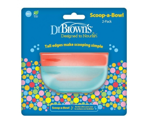 Dr. Brown's Scoop A Bowl, Παιδικό Μπόλ Φαγητού, 4m+, TF021, 2τεμ. Dr. Brown's Scoop A Bowl, Παιδικό Μπόλ Φαγητού, 4m+, TF021, 2τεμ.