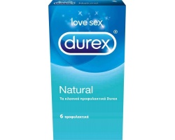 Durex Natural Κλασικά Προφυλακτικά, 6τμχ