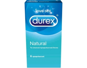 Durex Natural Κλασικά Προφυλακτικά, 6τμχ