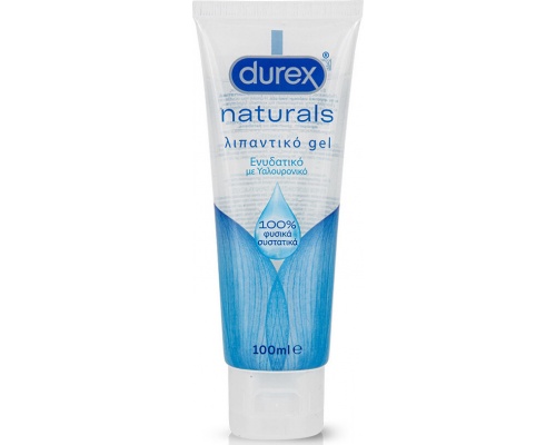 Durex Naturals Hyaluronic Ενυδατικό Λιπαντικό Τζελ με Υαλουρονικό Οξύ, 100ml Durex Naturals Hyaluronic Ενυδατικό Λιπαντικό Τζελ με Υαλουρονικό Οξύ, 100ml