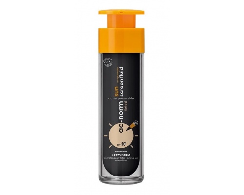 Frezyderm Ac-Norm Sun Screen Fluid Tinted SPF50+ Λεπτόρρευστη Αντηλιακή Κρέμα Προσώπου με Χρώμα, 50ml  Frezyderm Ac-Norm Sun Screen Fluid Tinted SPF50+ Λεπτόρρευστη Αντηλιακή Κρέμα Προσώπου με Χρώμα, 50ml