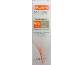 Froika Hyaluronic Silk Touch Sunscreen Tinted Light Cream SPF50 Αντηλιακή Κρέμα Προσώπου με Χρώμα, 50ml