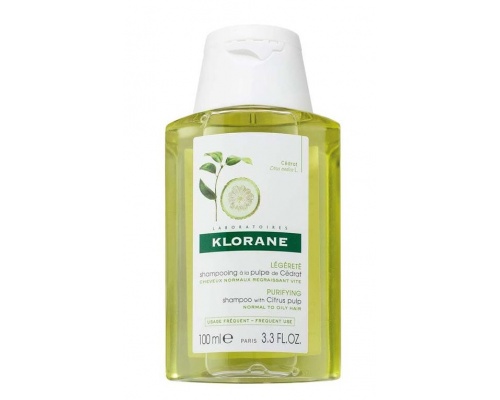 Klorane Purifying Shampoo with Citrus Pulp Σαμπουάν με Πολτό Κίτρου για Ανάλαφρη Αίσθηση, 100ml Klorane Purifying Shampoo with Citrus Pulp Σαμπουάν με Πολτό Κίτρου για Ανάλαφρη Αίσθηση, 100ml