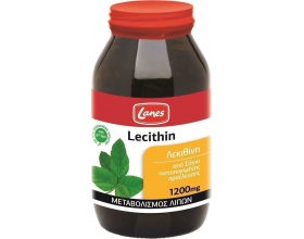 Lanes Lecithin 1200mg Συμπλήρωμα Διατροφής με Λεκιθίνη Σόγιας για Μεταβολισμό των Λιπών, 200 κάψουλες