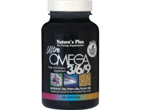 Nature's Plus Ultra Omega 3/6/9 Συμπλήρωμα Διατροφής με Ωμέγα 3/6/9 Λιπαρά Οξέα για την Υγεία του Καρδιαγγειακού Συστήματος, 60 μαλακές κάψουλες