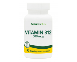 Nature’s Plus Vitamin B-12 500mcg (Κοβαλαμίνη) 90 tabls, /συμπλήρωμα Διατροφής που συμβάλλει στο σχηματισμό ερυθρών αιμοσφαιρίων και στην καλή λειτουργία του νευρικό σύστημα  Nature’s Plus Vitamin B-12 500mcg (Κοβαλαμίνη) 90 tabls, /συμπλήρωμα Διατροφής που συμβάλλει στο σχηματισμό ερυθρών αιμοσφαιρίων και στην καλή λειτουργία του νευρικό σύστημα