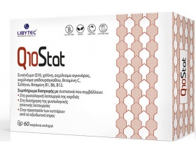 Libytec Q10Stat Συμπλήρωμα Διατροφής για την Καλή Λειτουργία της Καρδιάς & του Ήπατος, 60 κάψουλες