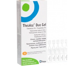 Thea Thealoz Duo Gel Οφθαλμικές Σταγόνες σε Μορφή Γέλης, 30x0.4gr