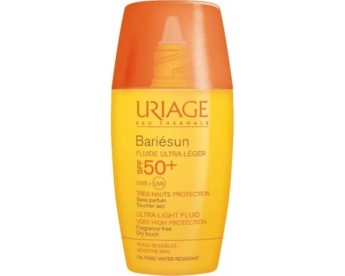 Uriage Bariesun Ultra Llight Fluid SPF50+ Αντηλιακή Λεπτόρρευστη Κρέμα Προσώπου για Ευαίσθητο Δέρμα, 30ml
