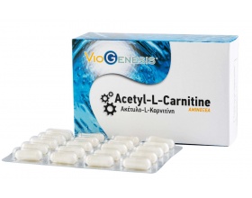 Viogenesis Acetyl L-Carnitine 350mg Συμπλήρωμα Διατροφής για Ενέργεια & Τόνωση, 60 κάψουλες