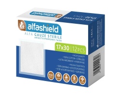 Alfashield Alfa Gauze Sterile Αποστειρωμένη Γάζα 17x30cm, 12τμχ Alfashield Alfa Gauze Sterile Αποστειρωμένη Γάζα 17x30cm, 12τμχ