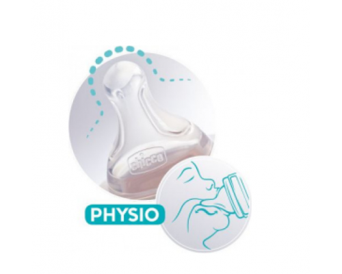 Chicco, Physio Θηλή Σιλικόνης Anti-Colic, Γρήγορη Ροή, 20335-00, 4m+, 2τμχ. Chicco, Physio Θηλή Σιλικόνης Anti-Colic, Γρήγορη Ροή, 20335-00, 4m+, 2τμχ.