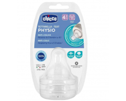 Chicco, Physio Θηλή Σιλικόνης Anti-Colic, Γρήγορη Ροή, 20335-00, 4m+, 2τμχ. Chicco, Physio Θηλή Σιλικόνης Anti-Colic, Γρήγορη Ροή, 20335-00, 4m+, 2τμχ.