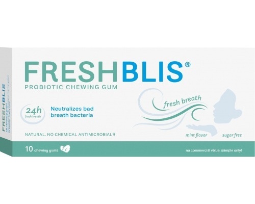 Freshblis Probiotic Chewing Gum Συμπλήρωμα Διατροφής με Προβιοτικά, 10 τσίχλες Freshblis Probiotic Chewing Gum Συμπλήρωμα Διατροφής με Προβιοτικά, 10 τσίχλες