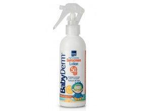 Intermed BabyDerm Sunscreen Lotion SPF50 Face & Body Βρεφικό Αντηλιακό Γαλάκτωμα για Πρόσωπο & Σώμα, 200ml