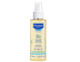 Mustela Baby Oil With Avocado Oil, Βρεφικό Λάδι για Μάσαζ με Έλαιο Αβοκάντο, 100ml.