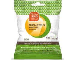 Nutralead Cough Candies Καραμέλες για τον Ερεθισμένο Λαιμό & τον Βήχα με Γεύση Ευκάλυπτο-Μέντα, 40gr Nutralead Cough Candies Καραμέλες για τον Ερεθισμένο Λαιμό & τον Βήχα με Γεύση Ευκάλυπτο-Μέντα, 40gr