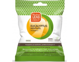 Nutralead Cough Candies Καραμέλες για τον Ερεθισμένο Λαιμό & τον Βήχα με Γεύση Ευκάλυπτο-Μέντα, 40gr