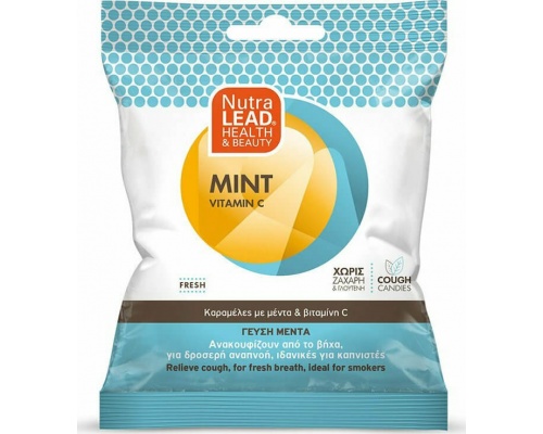 Nutralead Cough Candies Καραμέλες για τον Ερεθισμένο Λαιμό & τον Βήχα με Γεύση Μέντα, 40gr Nutralead Cough Candies Καραμέλες για τον Ερεθισμένο Λαιμό & τον Βήχα με Γεύση Μέντα, 40gr