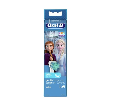 Oral-B Kids Frozen II Extra Soft Ανταλλακτικές Κεφαλές για Ηλεκτρική Παιδική Οδοντόβουρτσα, 2τμχ Oral-B Kids Frozen II Extra Soft Ανταλλακτικές Κεφαλές για Ηλεκτρική Παιδική Οδοντόβουρτσα, 2τμχ