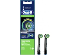 Oral-B Cross Action Clean Maximiser Black Edition Ανταλλακτικές Κεφαλές για Ηλεκτρική Οδοντόβουρτσα, 2τμχ